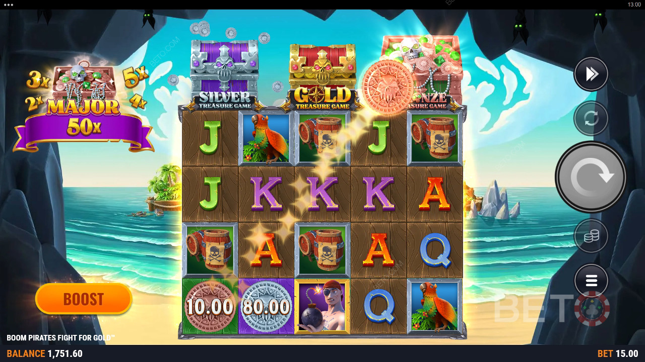 Recenzja Boom Pirates Fight For Gold od BETO Slots