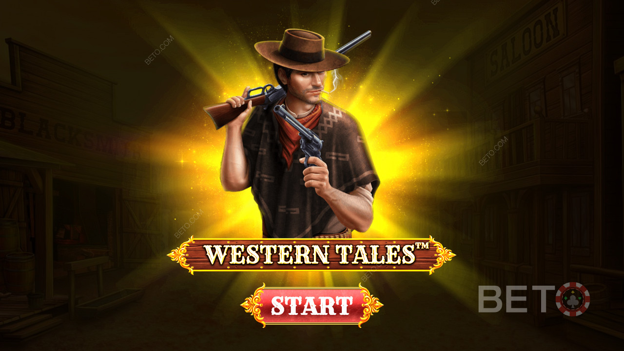 Załaduj swoje pistolety na brzęczącą bonanzę wśród rewolwerowców w slocie Western Tales.