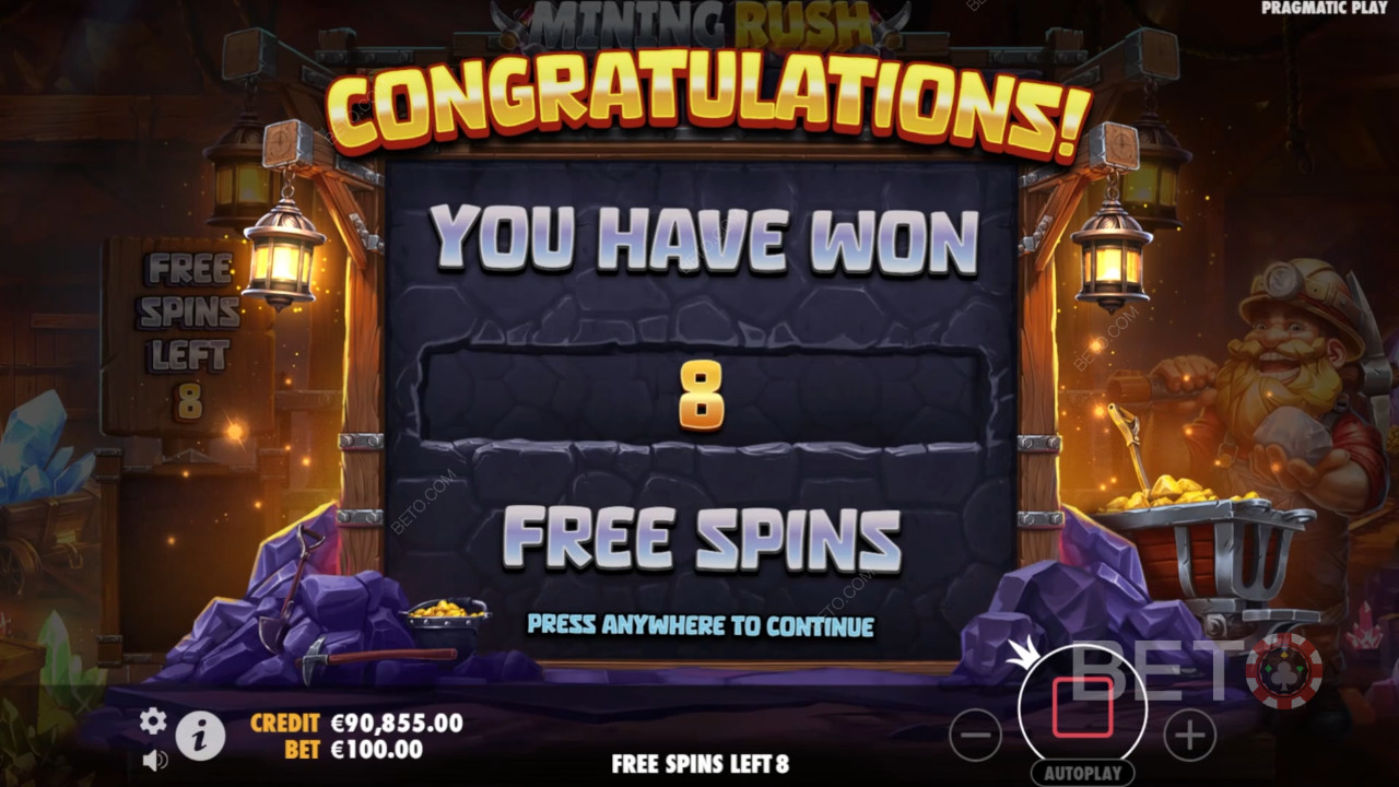 Funkcje bonusowe wyjaśnione w Mining Rush przez Pragmatic Play