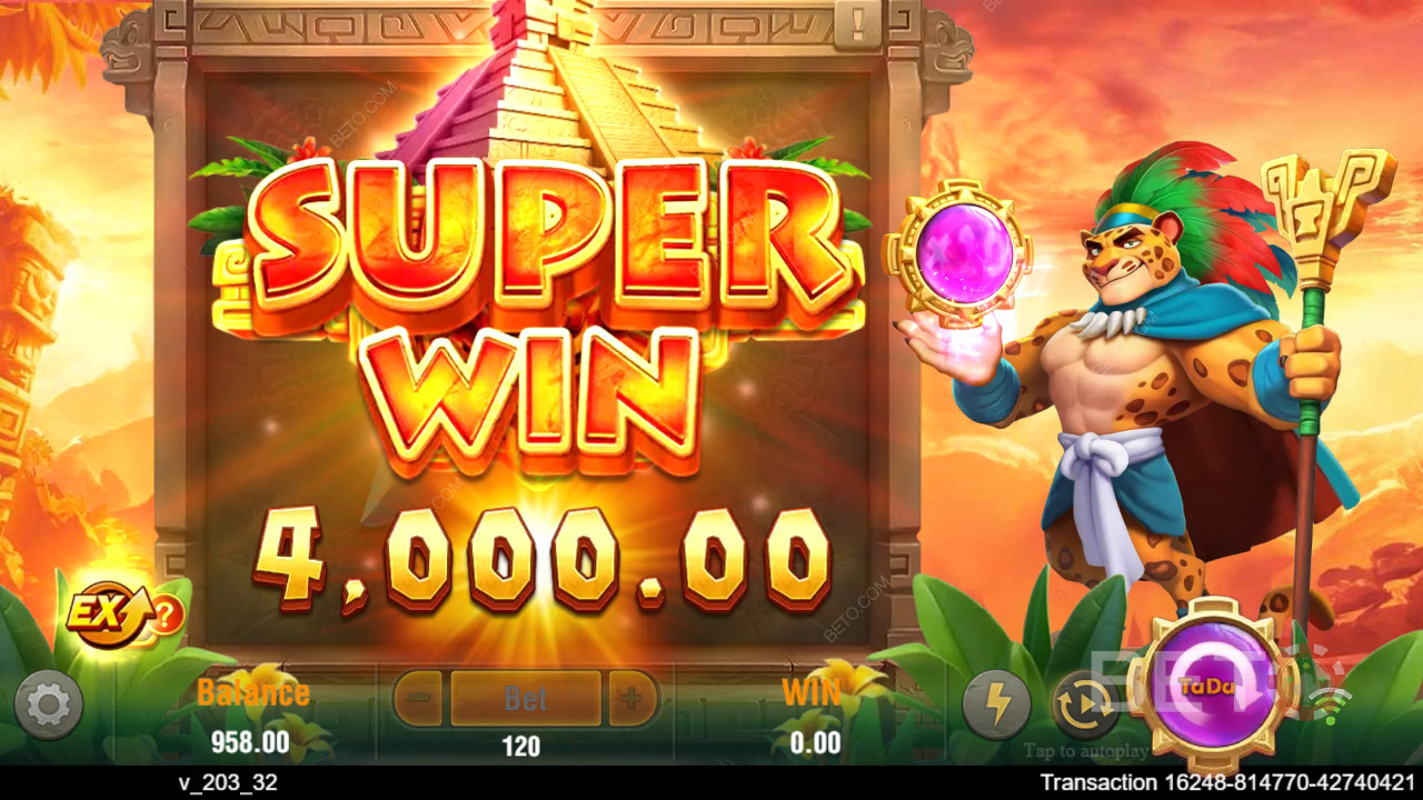 Wygraj 4,500x swój zakład na automacie wideo Lucky Jaguar!