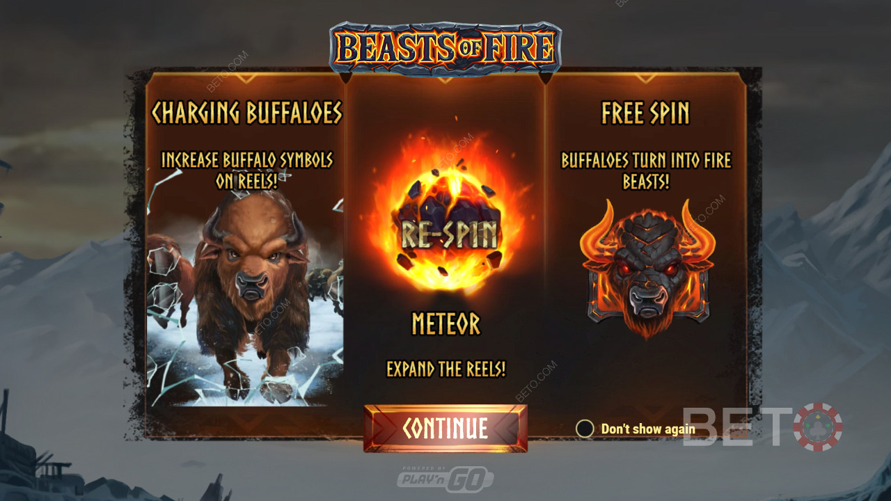 Intro Beasts of Fire pokazuje informacje dotyczące rozgrywki