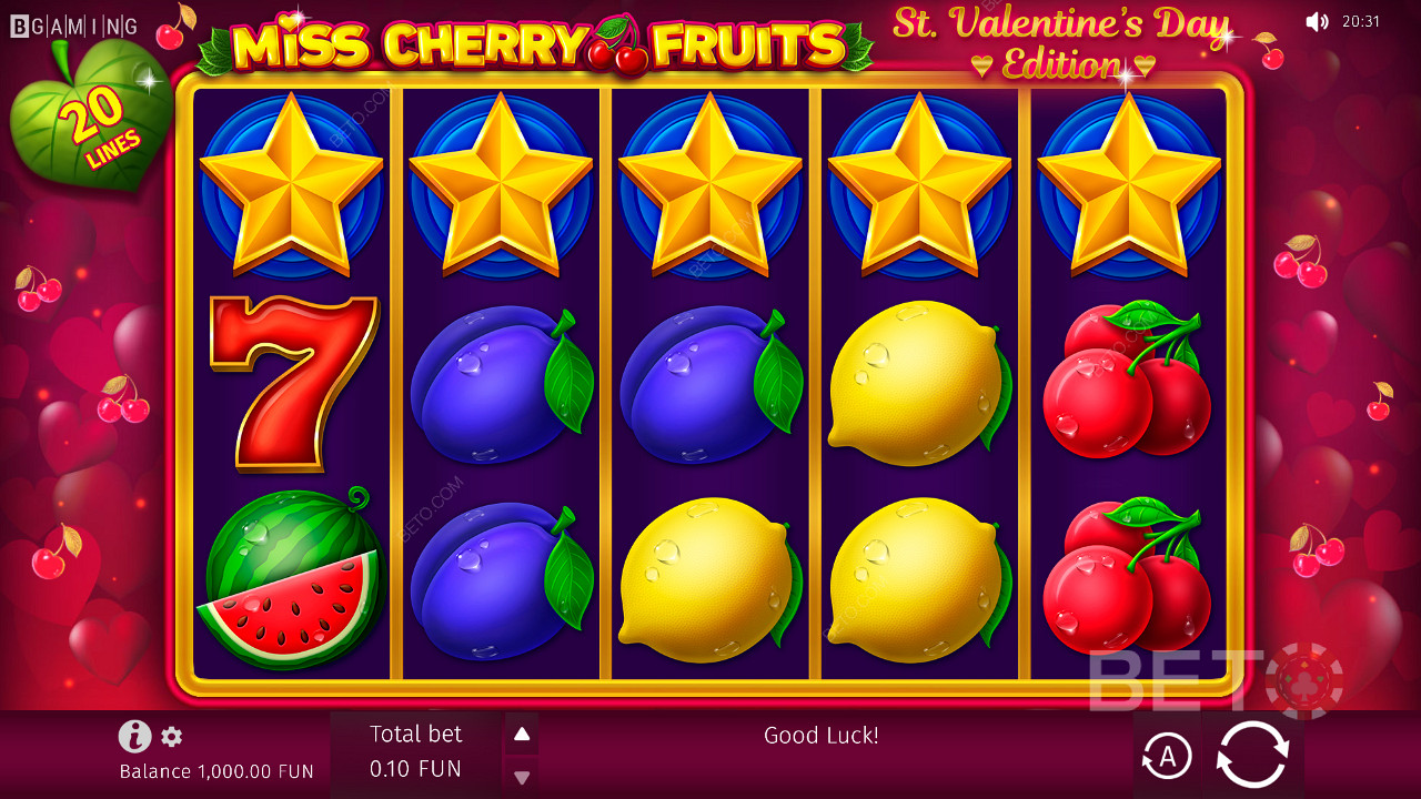 Hybrydowy projekt gry w Miss Cherry Fruits