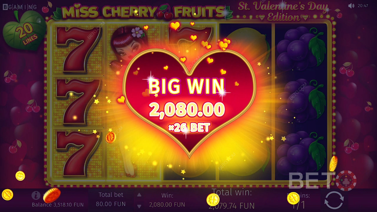 Zdobycie dużej nagrody w Miss Cherry Fruits
