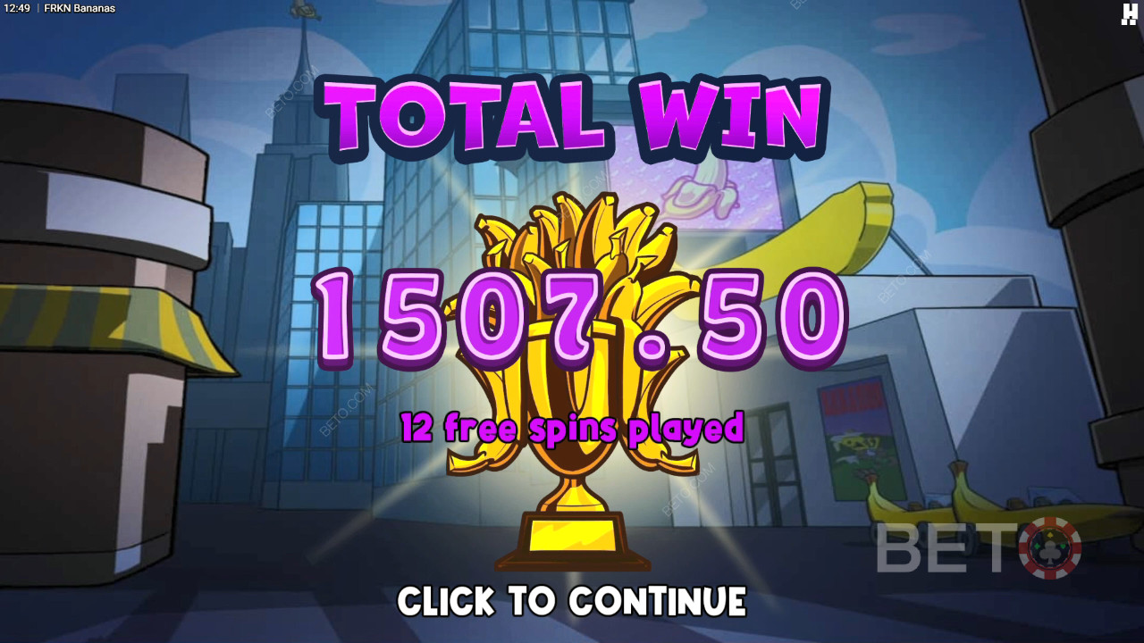 Wygraj 10 000x swój zakład na slocie online FRKN Bananas!