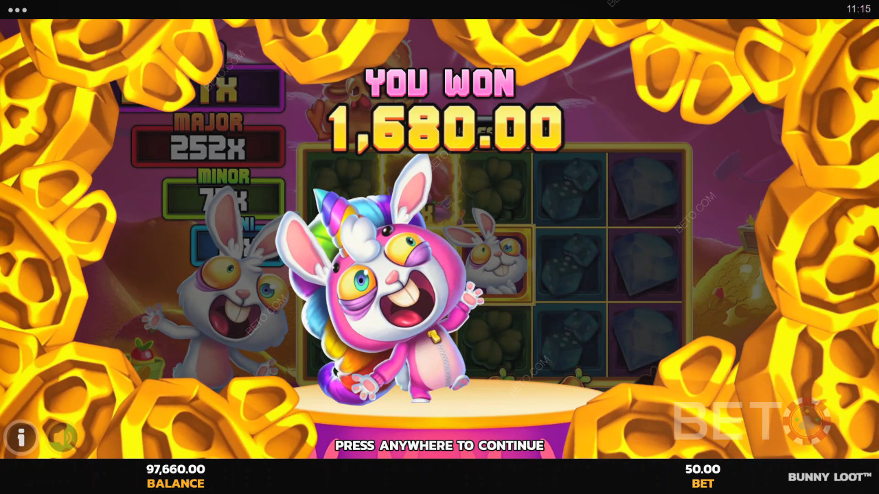 Wygraj 5 000x swój zakład w slocie online Bunny Loot!