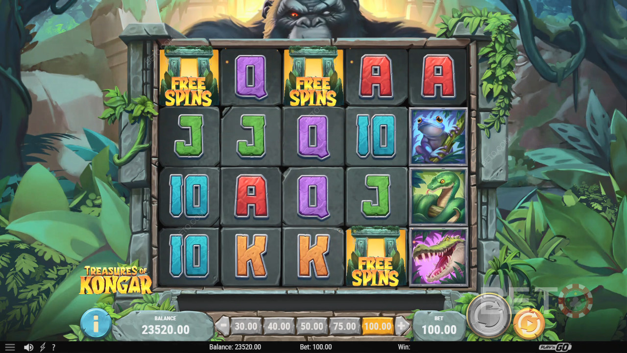 Recenzja Treasures of Kongar od BETO Slots
