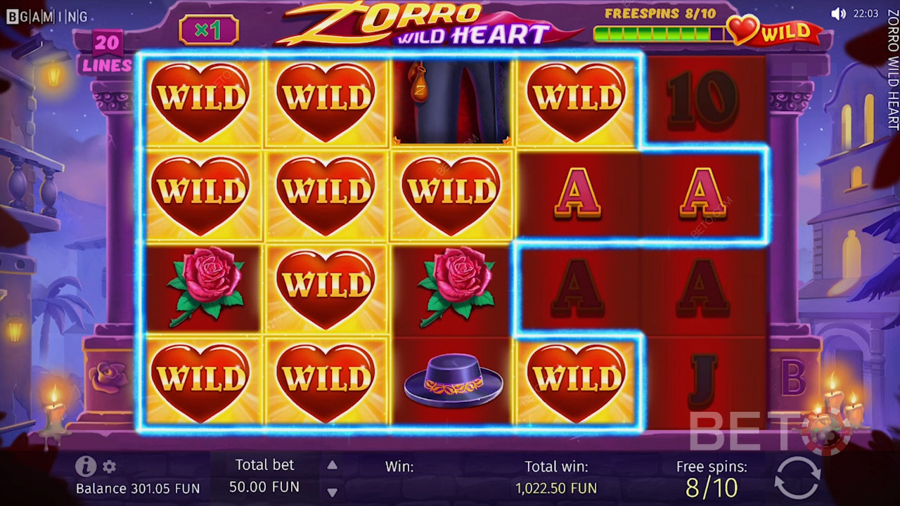 Dzikie serca na siatce Zorro Wild Heart