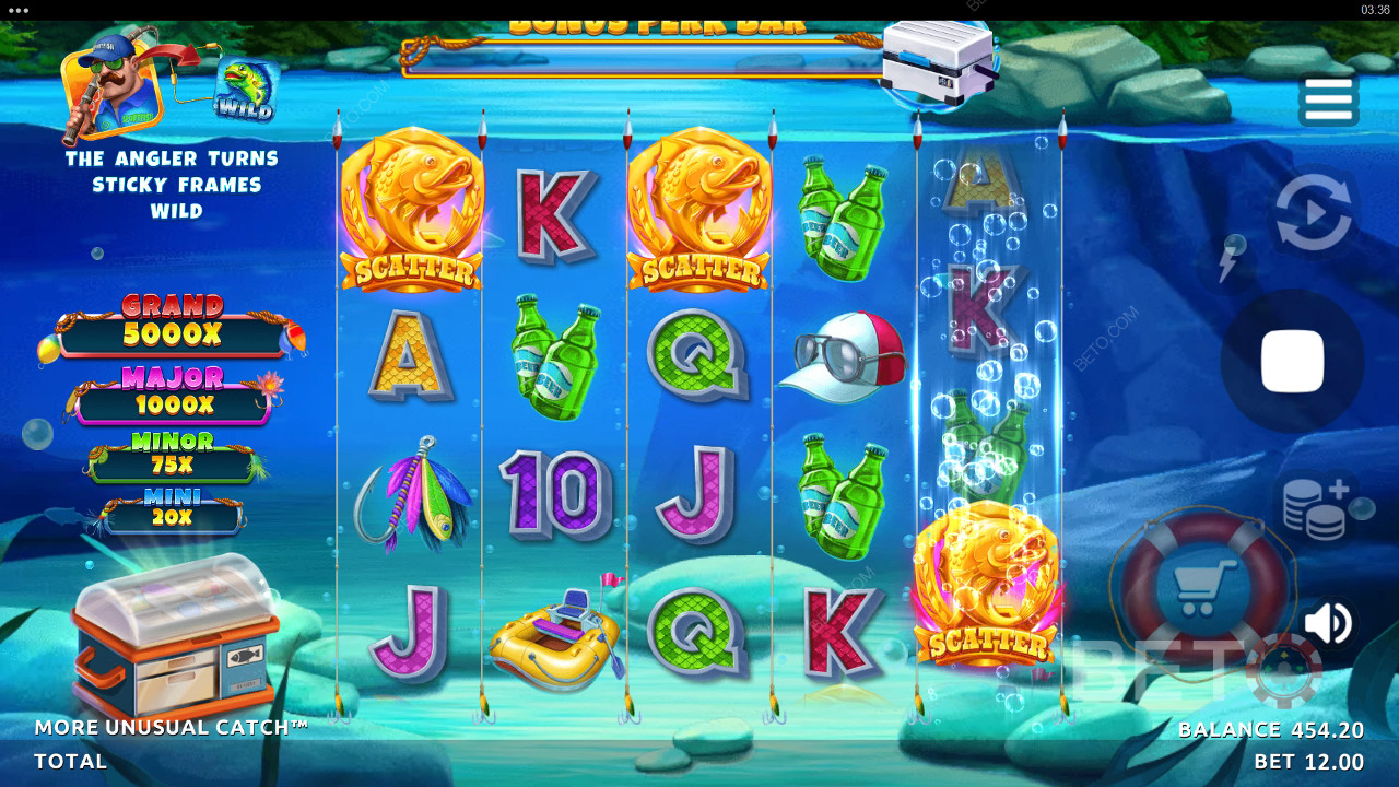 Więcej recenzji Unusual Catch od BETO Slots