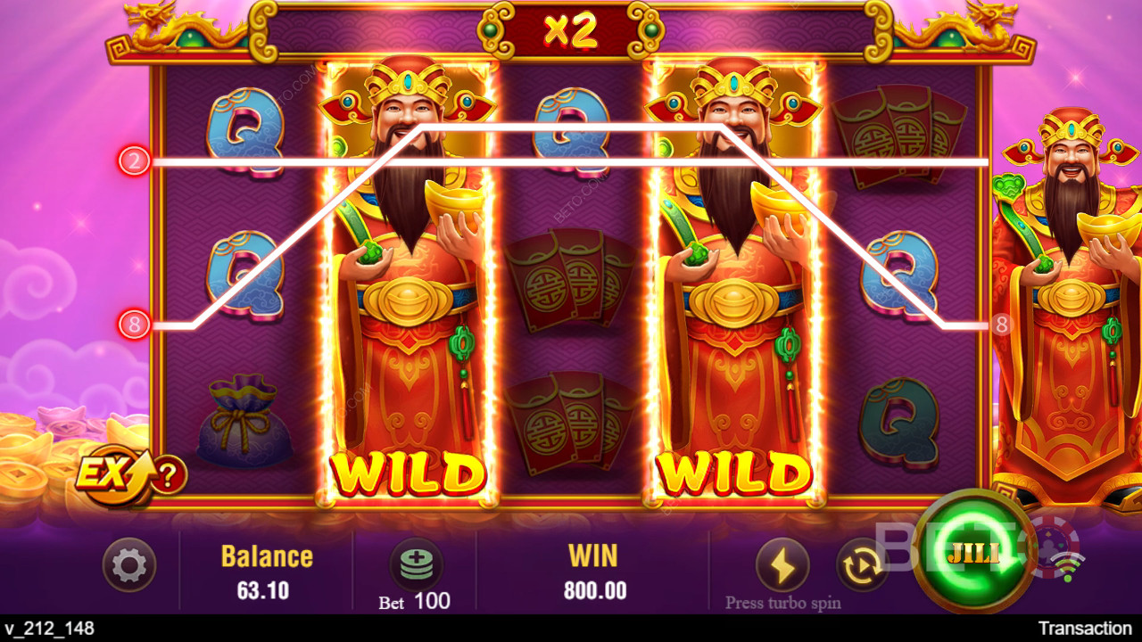 Funkcje bonusowe wyjaśnione w Jili Caishen by Jili Games