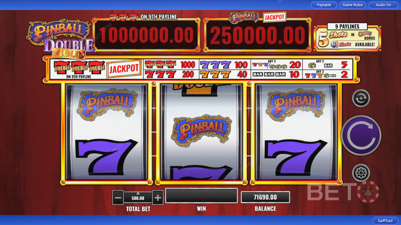 Recenzja Pinball Double Gold od BETO Slots