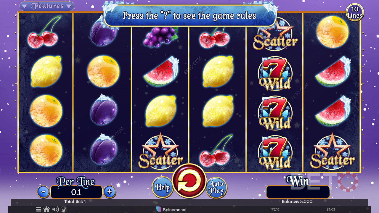 Fruits On Ice Collection 10 Lines Graj Za Darmo
