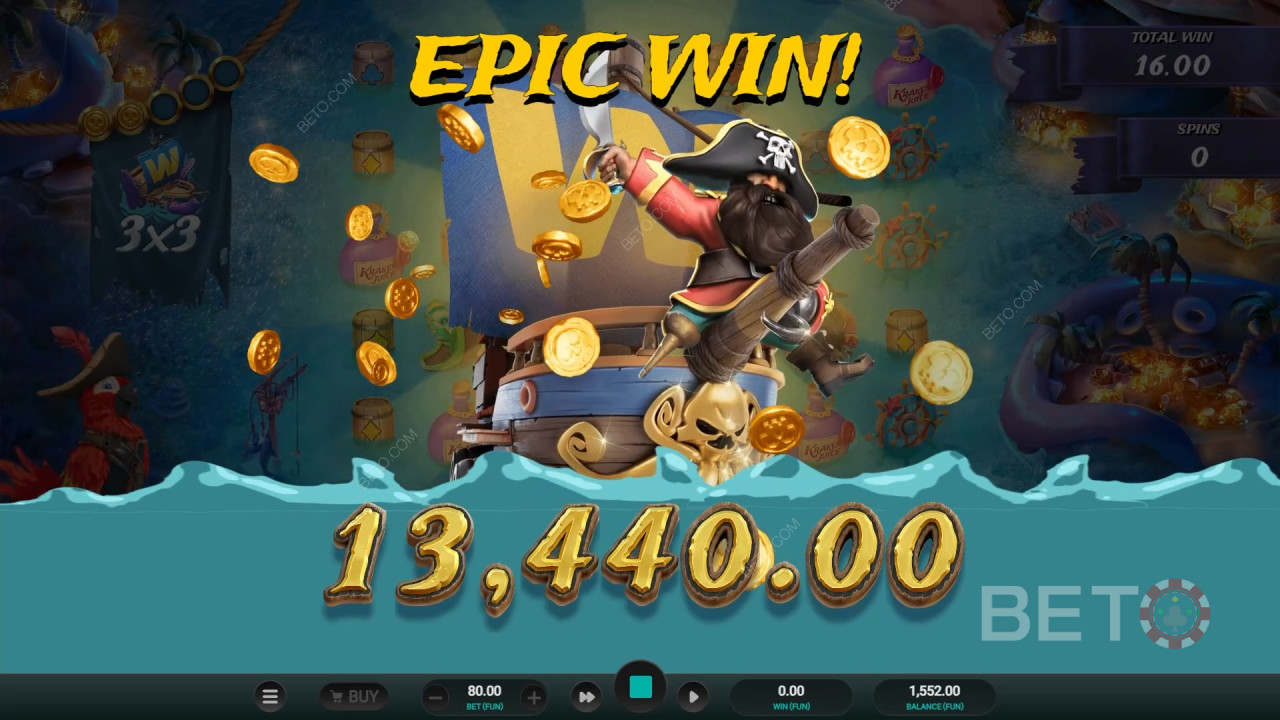 Wygraj 10 000x swój zakład na slocie wideo Kraken