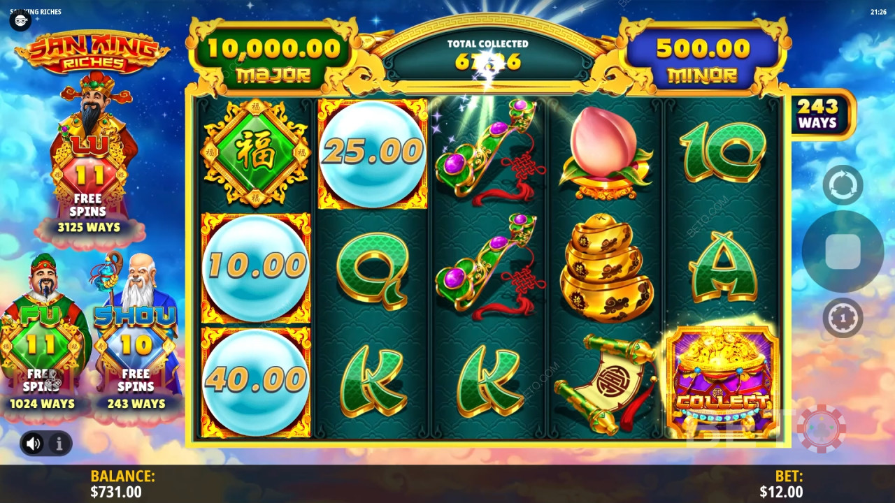 Recenzja San Xing Riches od BETO Slots
