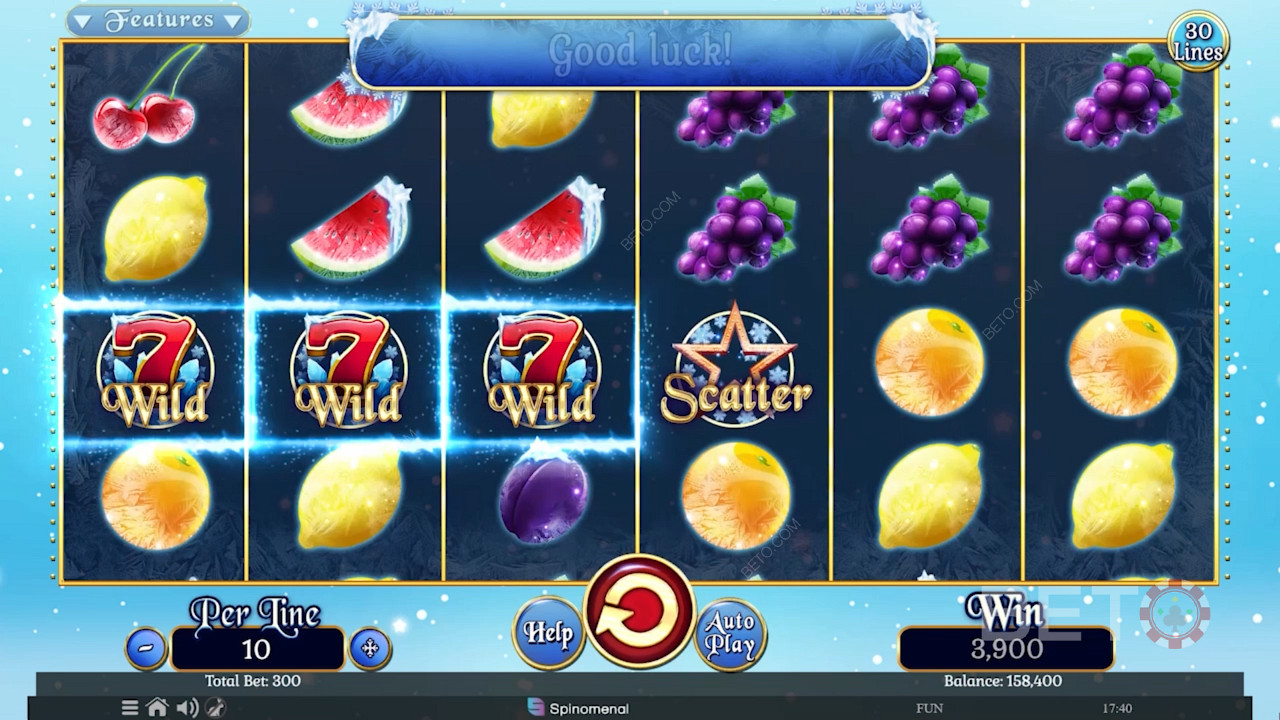 Fruits On Ice Collection 30 Lines Graj Za Darmo