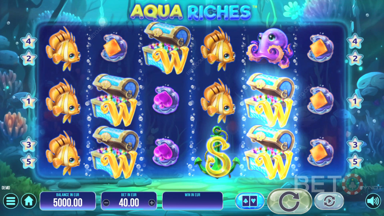 Recenzja Aqua Riches od BETO Slots