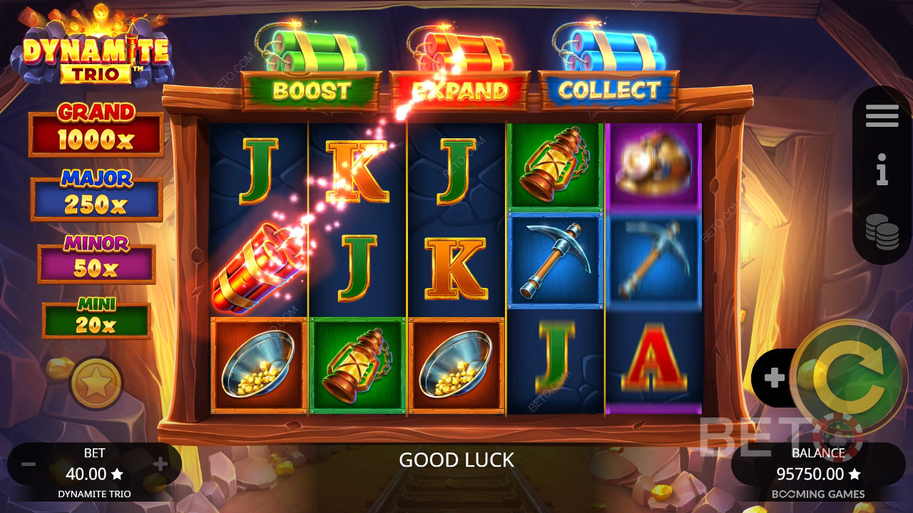 Recenzja Dynamite Trio od BETO Slots