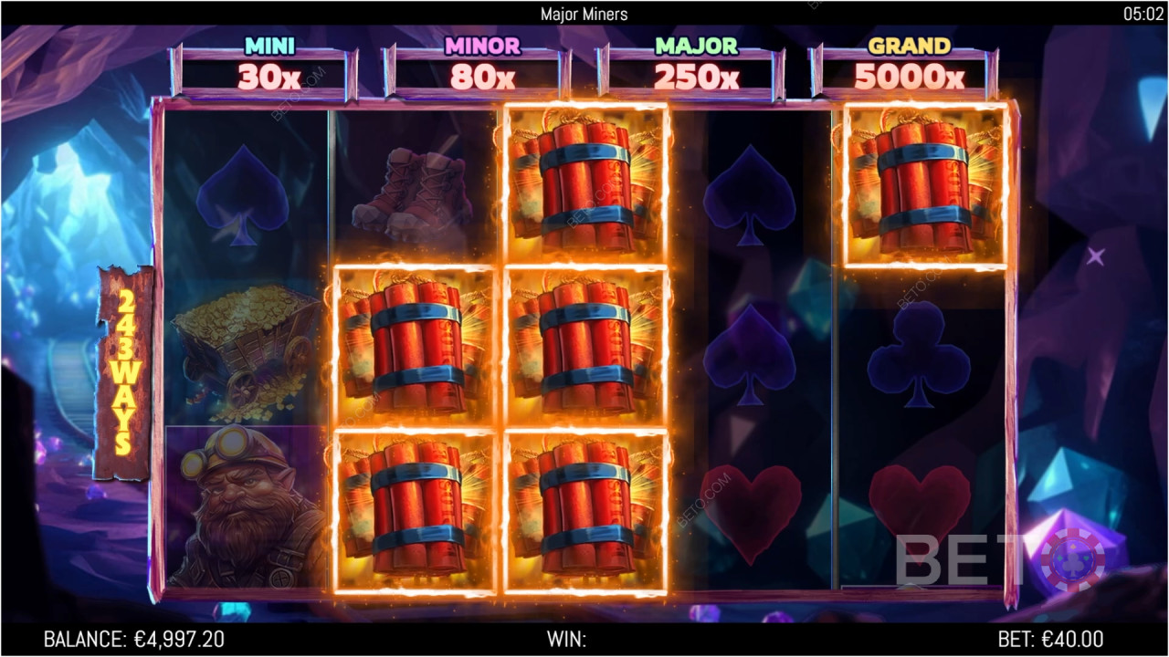 Recenzja Major Miners od BETO Slots