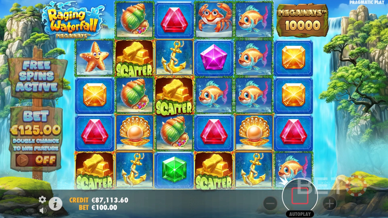 Recenzja Raging Waterfall Megaways od BETO Slots