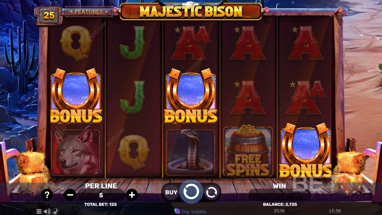 Recenzja Majestic Bison od BETO Slots
