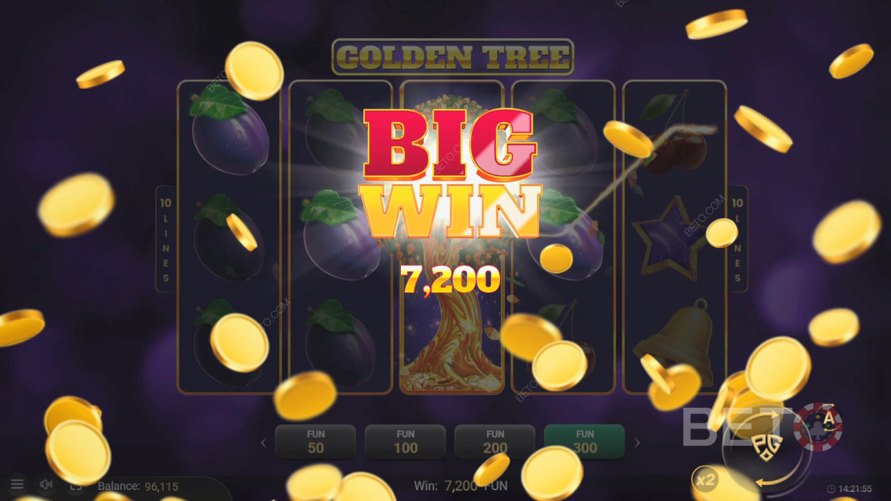 Wygraj 5 000x swój zakład w slocie wideo Golden Tree!