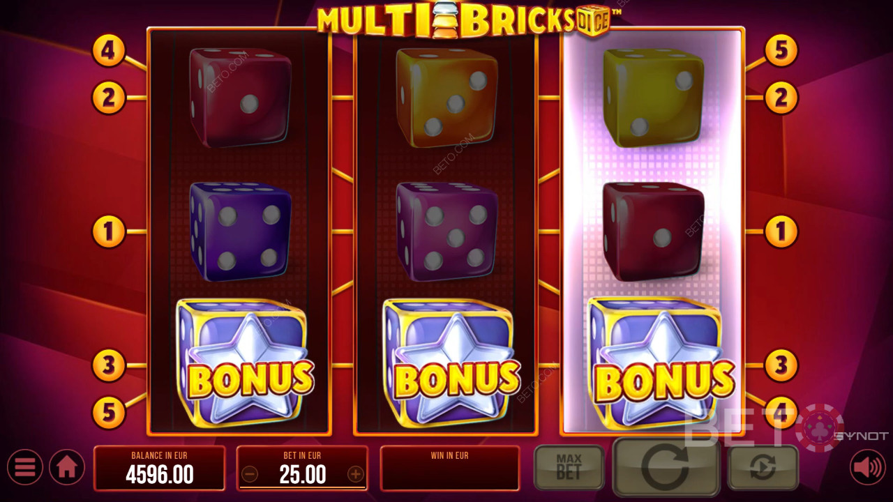 Recenzja Multi Bricks Dice od BETO Slots
