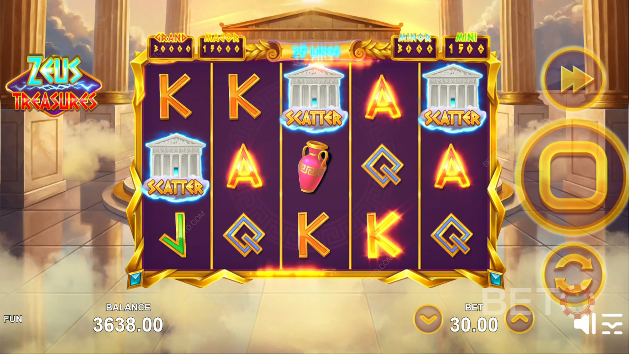 Recenzja Zeus Treasures od BETO Slots