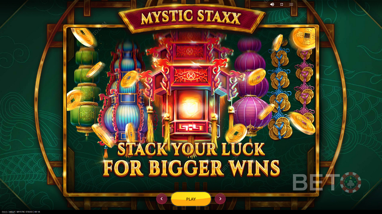 Ciesz się rozszerzającymi się stosami i wygraj nawet 2000-krotność stawki w grze Mystic Staxx