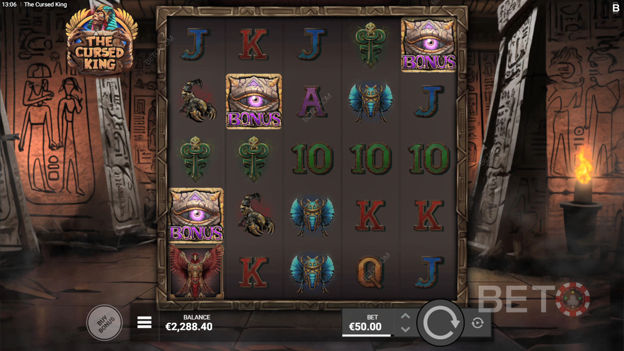 Recenzja gry The Cursed King od BETO Slots