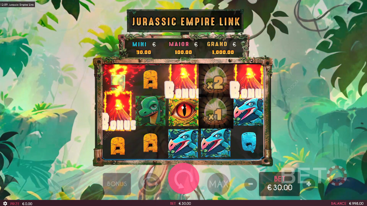 Recenzja Jurassic Empire Link od BETO Slots