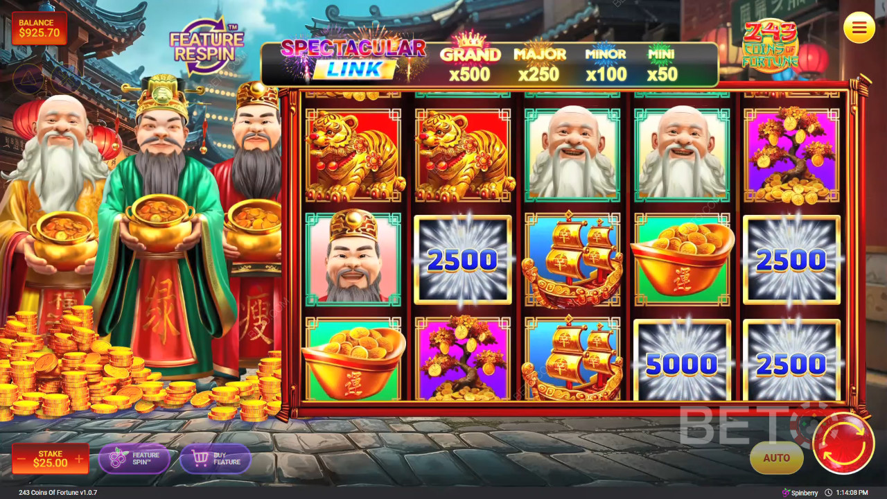Recenzja 243 Coins of Fortune od BETO Slots
