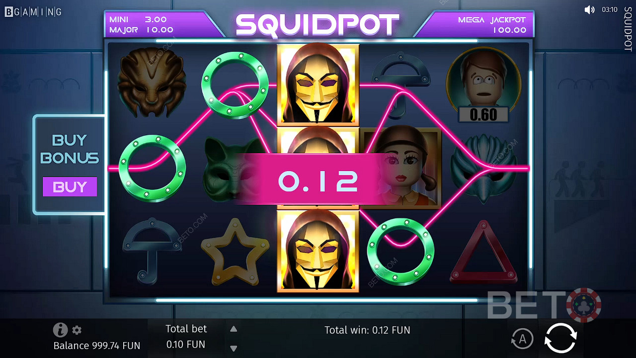 Wyląduj 3 lub więcej symbolami Scatter, aby odblokować ekscytujące bonusy Free Spin.