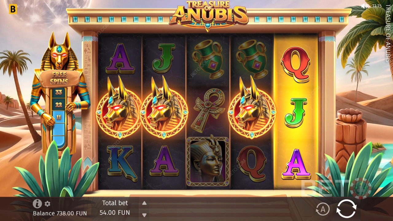 Recenzja Treasure of Anubis od BETO Slots