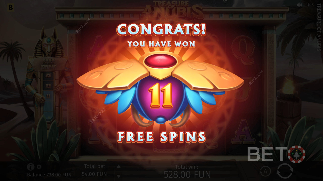 Funkcje bonusowe wyjaśnione w Treasure of Anubis przez BGaming