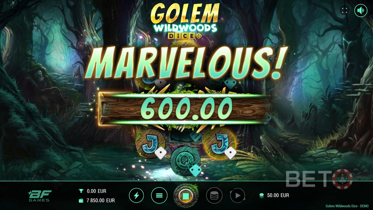 Recenzja Golem Wildwoods Dice od BETO Slots