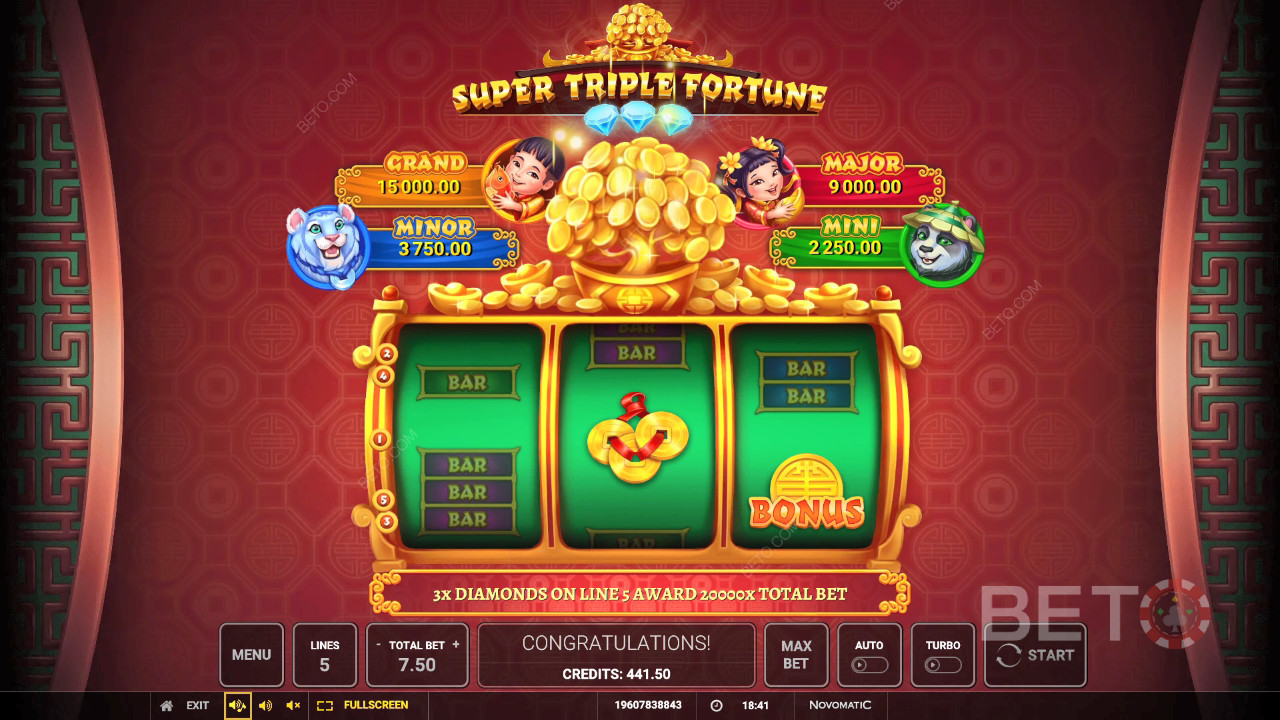 Recenzja Super Triple Fortune od BETO Slots