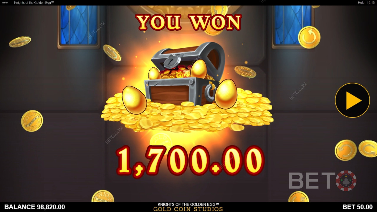 Recenzja Knights of the Golden Egg od BETO Slots