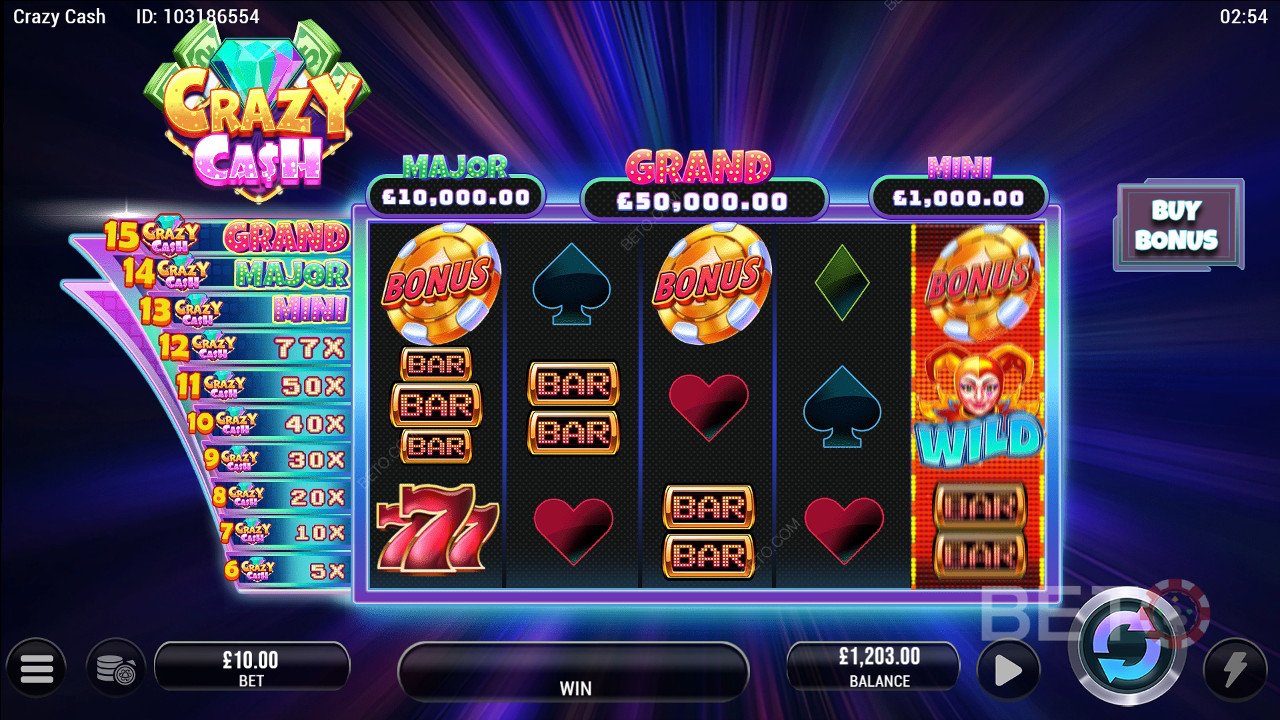 Recenzja Crazy Cash od BETO Slots