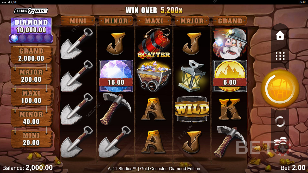 The Collector: Diamond Edition to slot pełen wrażeń i nagród pieniężnych.
