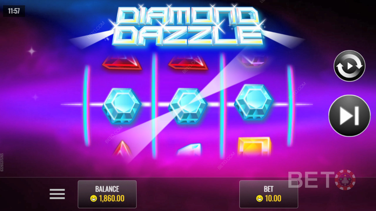Recenzja Diamond Dazzle od BETO Slots