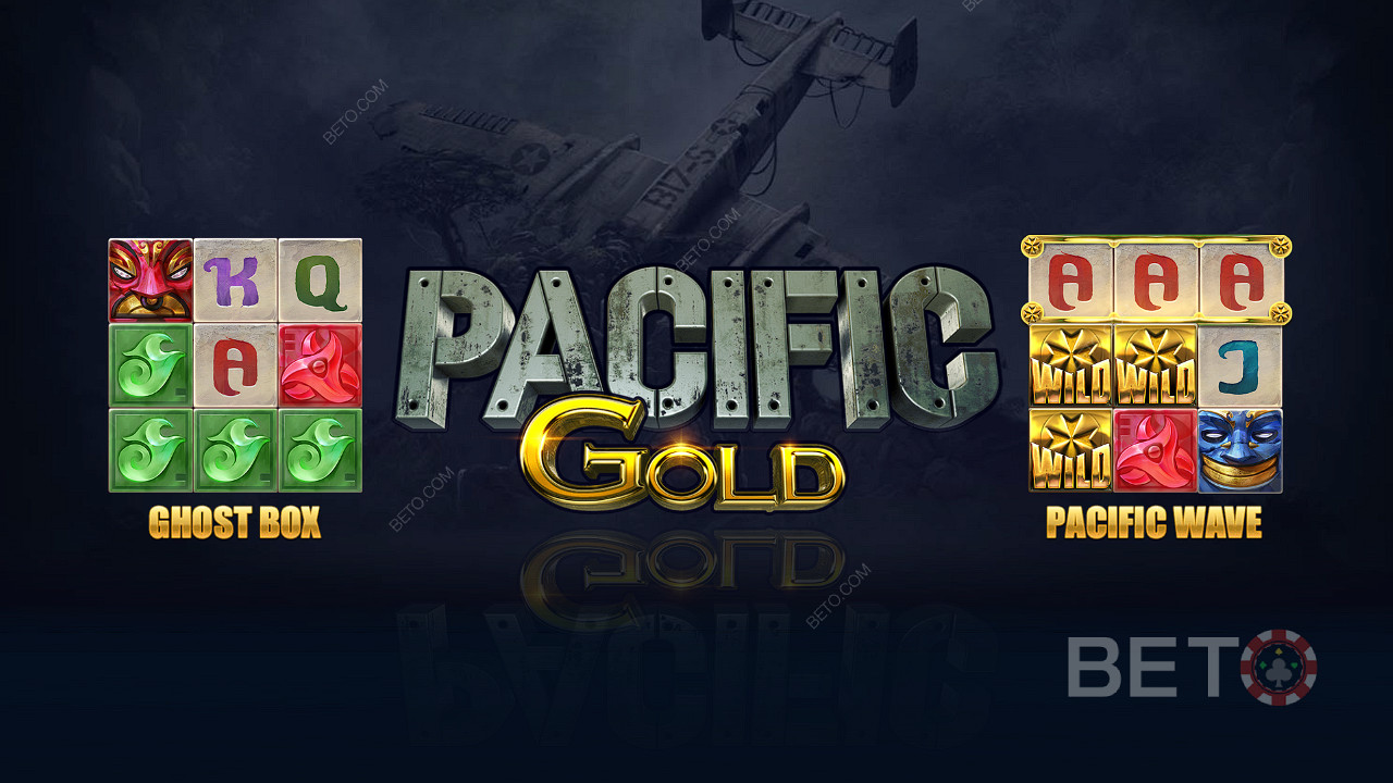 Ciesz sięwyjątkowymi funkcjami, takimi jak Ghost Box i Pacific Wave w slocie Pacific Gold.