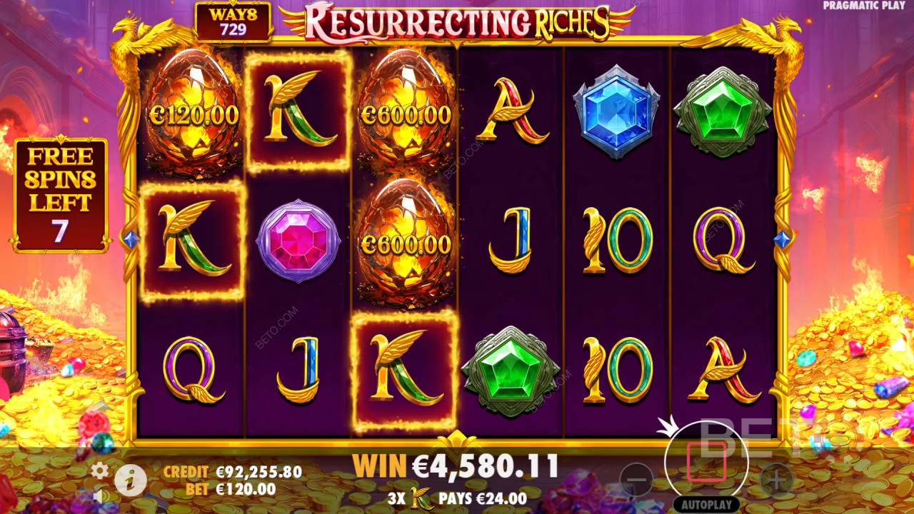Funkcje bonusowe wyjaśnione w Resurrecting Riches przez Pragmatic Play