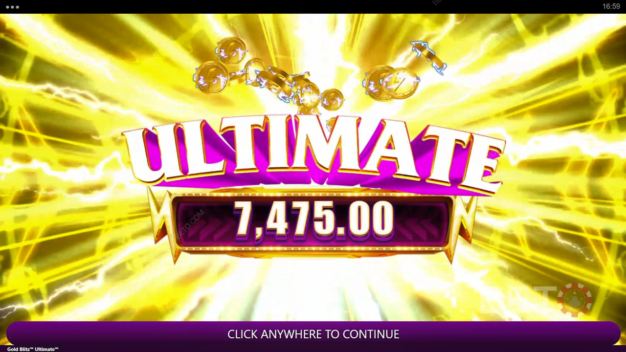 Wygraj 2 500x swój zakład w automacie Gold Blitz Ultimate!