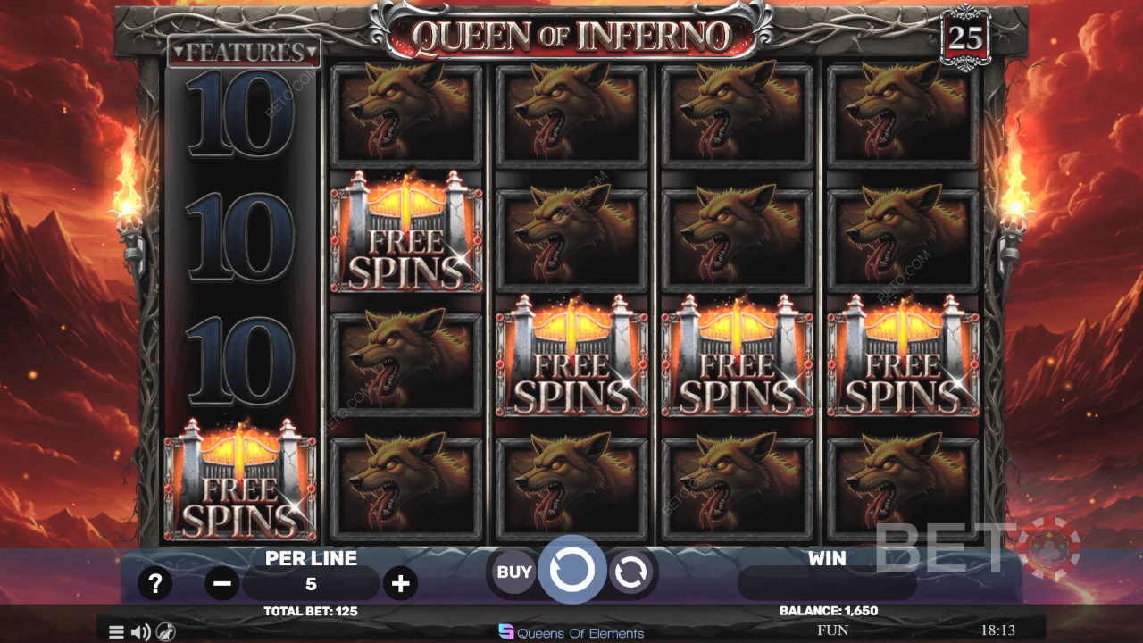 Recenzja Queen of Inferno od BETO Slots