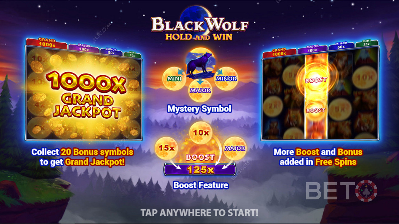 Rozpocznij grę już dziś i zdobądź bonusy za przetrzymanie i wygraną w Black Wolf.