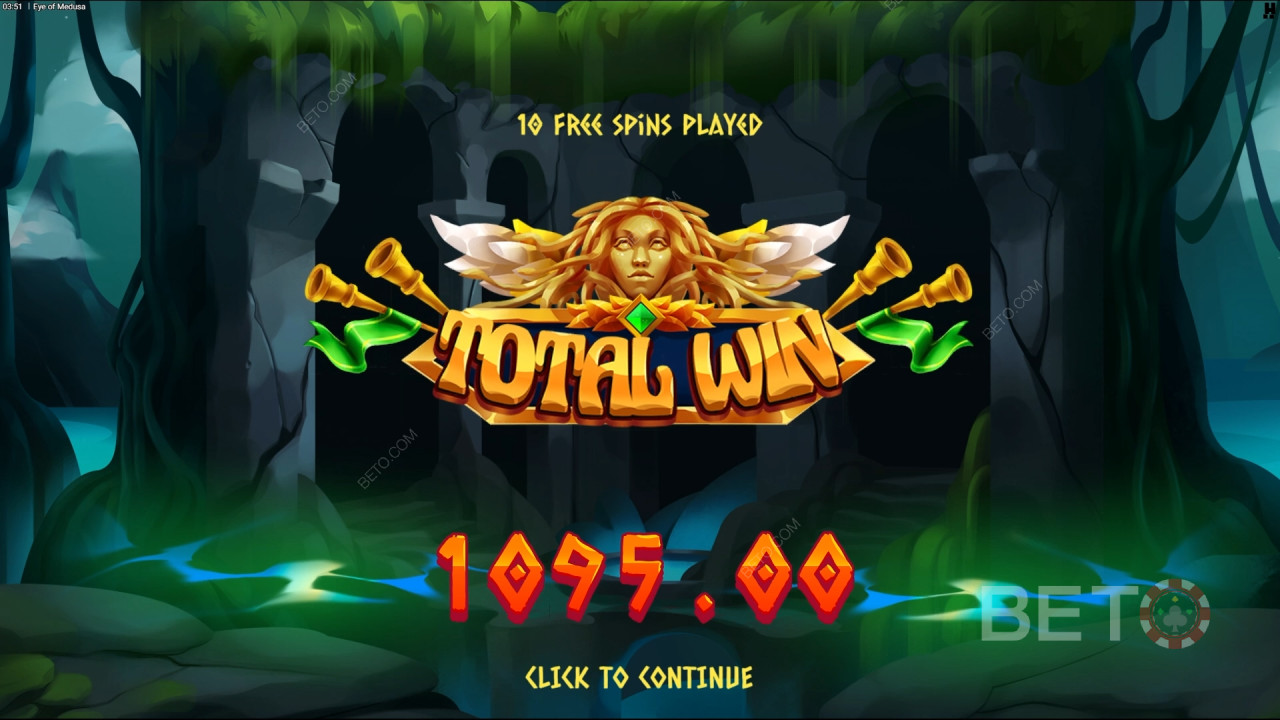 Wygraj 10 000x swój zakład na slocie online Eye of Medusa!