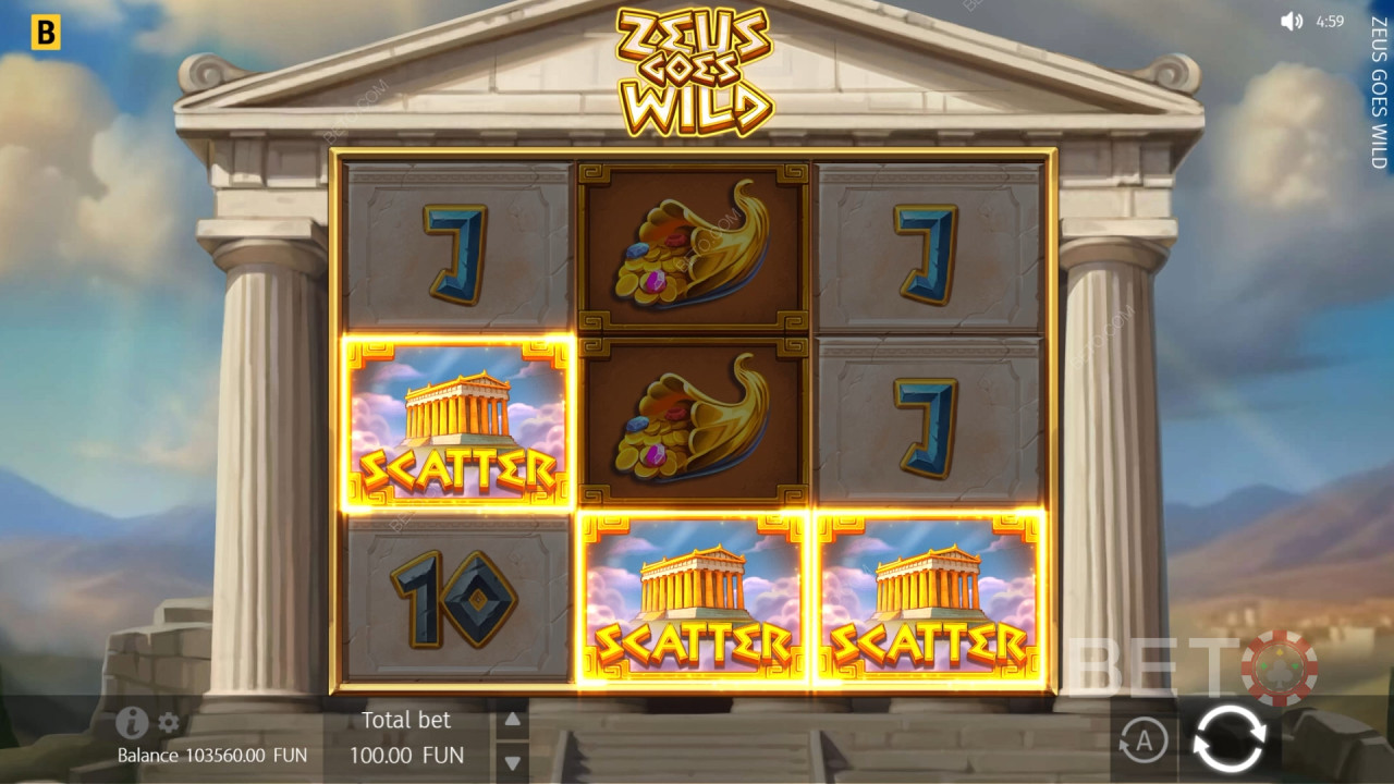 Recenzja Zeus Goes Wild od BETO Slots