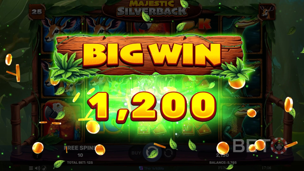Wygraj 500x swój zakład w slocie online Majestic Silverback!
