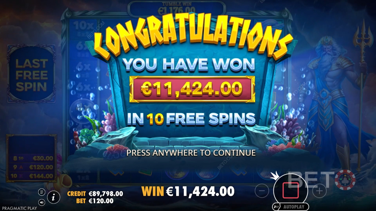 Wygraj 5 000x swój zakład na automacie Waves of Poseidon!