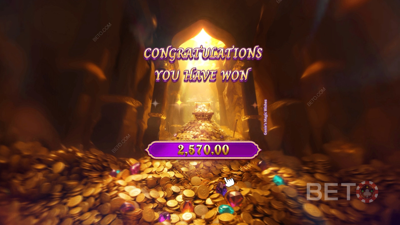 Wygraj 5 000x swój zakład na automacie wideo Genie