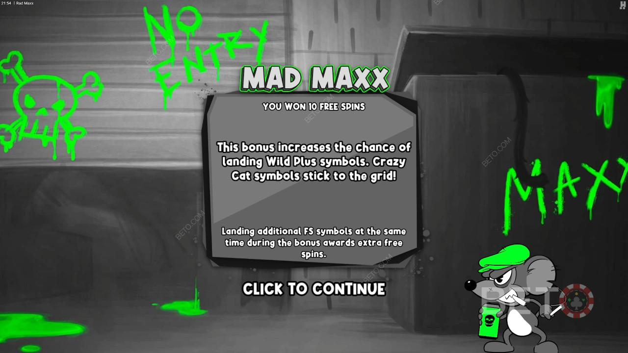Funkcje bonusowe wyjaśnione w Rad Maxx przez Hacksaw Gaming